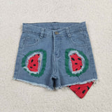 SS0948-- watermelon jeans shorts jeans