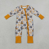 LR3212 baby boys happy new year zipper romper