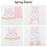 Matching Easter floral girls set