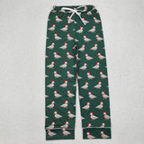 Family Matching Christmas mallard ducks green pink adult and kids pajamas