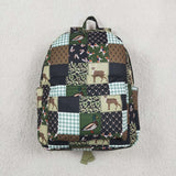 BA0199 Duck call camo patchwork kids boys backpack