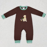 Matching  Baby girls boys outfits embroidery clothing