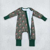 LR3232 baby boys duck long sleeve zipper romper