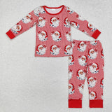 Family Matching Christmas Santa red  adult and kids pajamas
