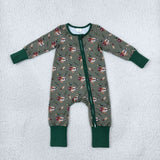 LR3232 baby boys duck long sleeve zipper romper