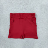 GSSO3846 girls red blue sleeveless shorts outfits yoga