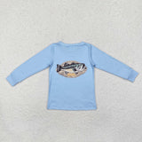 BT0952 long sleeve hunting fishing blue top