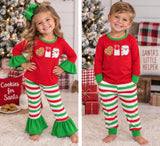 Matching Christmas Kids boys girls long sleeves long sleeves clothing embroidered