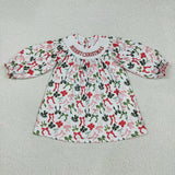 Matching Christmas merry bow clothing smocked