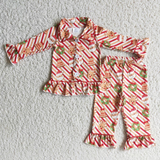 Matching Baby girls Christmas red clothing