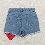 SS0948-- watermelon jeans shorts jeans