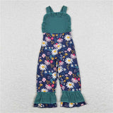Matching Baby girls floral jumpsuit