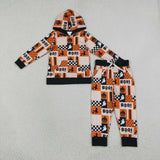 Matching baby girls Halloween long sleeve ghost clothing