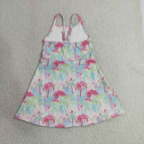GSD3708 girls colorful tree dress yoga
