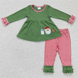 Matching Christmas Santa Claus milk cookie clothing embroidery