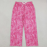 GLP3651 adult women branch rose long sleeves pants mock neck outfits