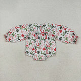 Matching Christmas merry bow clothing smocked