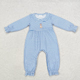 Family Matching Baby girls boys puppy blue outfits embroidery clothing