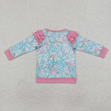 GT0763 long sleeve floral top
