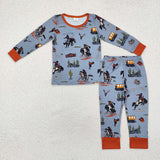 Matching Baby boys western Rodeo Bamboo clothing