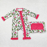 Family Matching Christmas cartoon  adult and kids pajamas