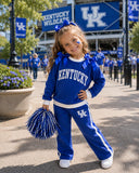 Each design 5 per Custom Baby girls team long sleeve bow pants outfits