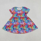 Matching Baby girls Kpop short sleeve dress