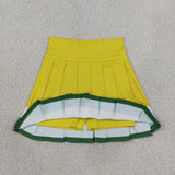 GLK0319 Girls yellow white green Skirt yoga