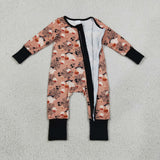 LR3250 baby boys halloween ghost bat zipper romper
