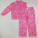 GLP3651 adult women branch rose long sleeves pants mock neck outfits