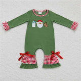 Matching Christmas Santa Claus milk cookie clothing embroidery