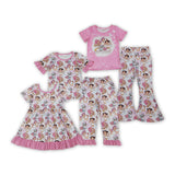 Matching Girls kpop pink clothing