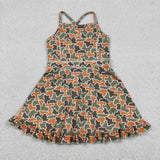 GSD3590 girls camo slip dress yoga