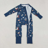 Matching Baby boys Christmas Eve romper pajamas clothing