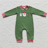Matching Christmas Santa Claus milk cookie clothing embroidery