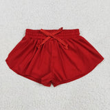 Matching Baby girls solid shorts