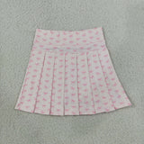 GLK0305 Girls pink bow Skirt yoga