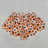 SS0806 Adult women dog orange leopard Shorts yoga