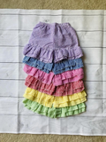 seersucker purple girl shorts