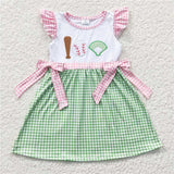 Matching  Baby boys girls baseball romper outfits embroidery