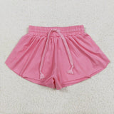 Matching Baby girls solid shorts