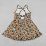 GSD3590 girls camo slip dress yoga