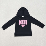 Family Matching Adult Baby girls MAMA MINI vinyl Hoodies