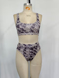 5.14 USA warehouse Camo print mommy and me women summer swimsuit
