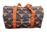 High quality COW print women's duffel bag