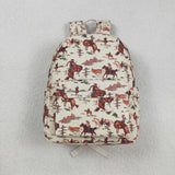 High quality  cowboy print backpack