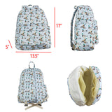 5.14 USA warehouse BA0277 blue duck school Backpack  17 * 13.5 * 5 inches