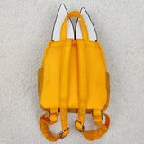 BA0282 orange dog zipper school Backpack