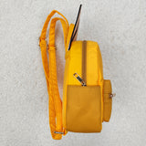 BA0282 orange dog zipper school Backpack