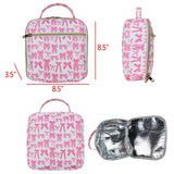 BA0284 pink bow zipper handbag